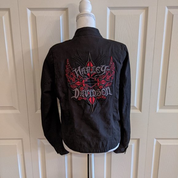 Harley-Davidson Black Denim Jacket - Picture 4 of 9